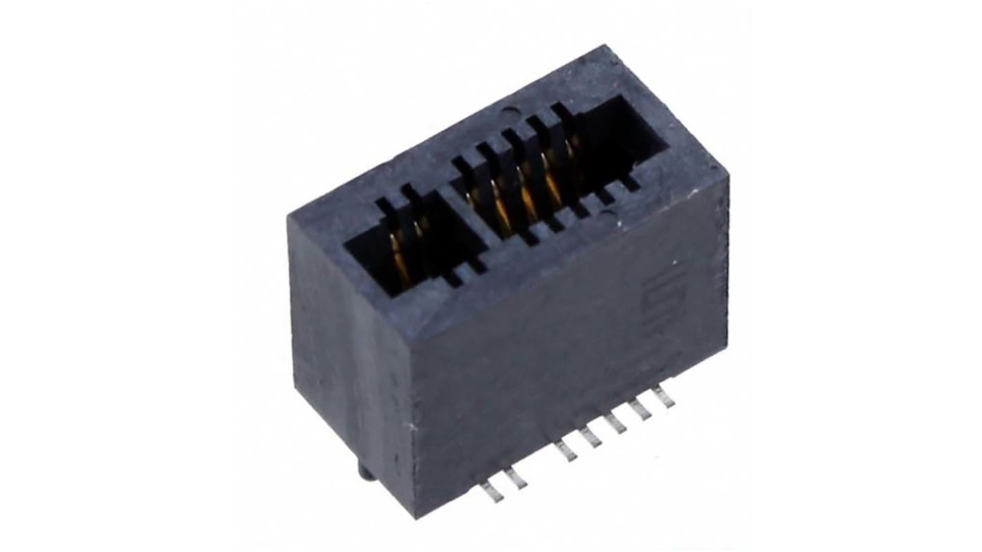 Samtec MEC1 Series Vertical Female Edge Connector, Surface Mount, 1mm Pitch, 1-Row