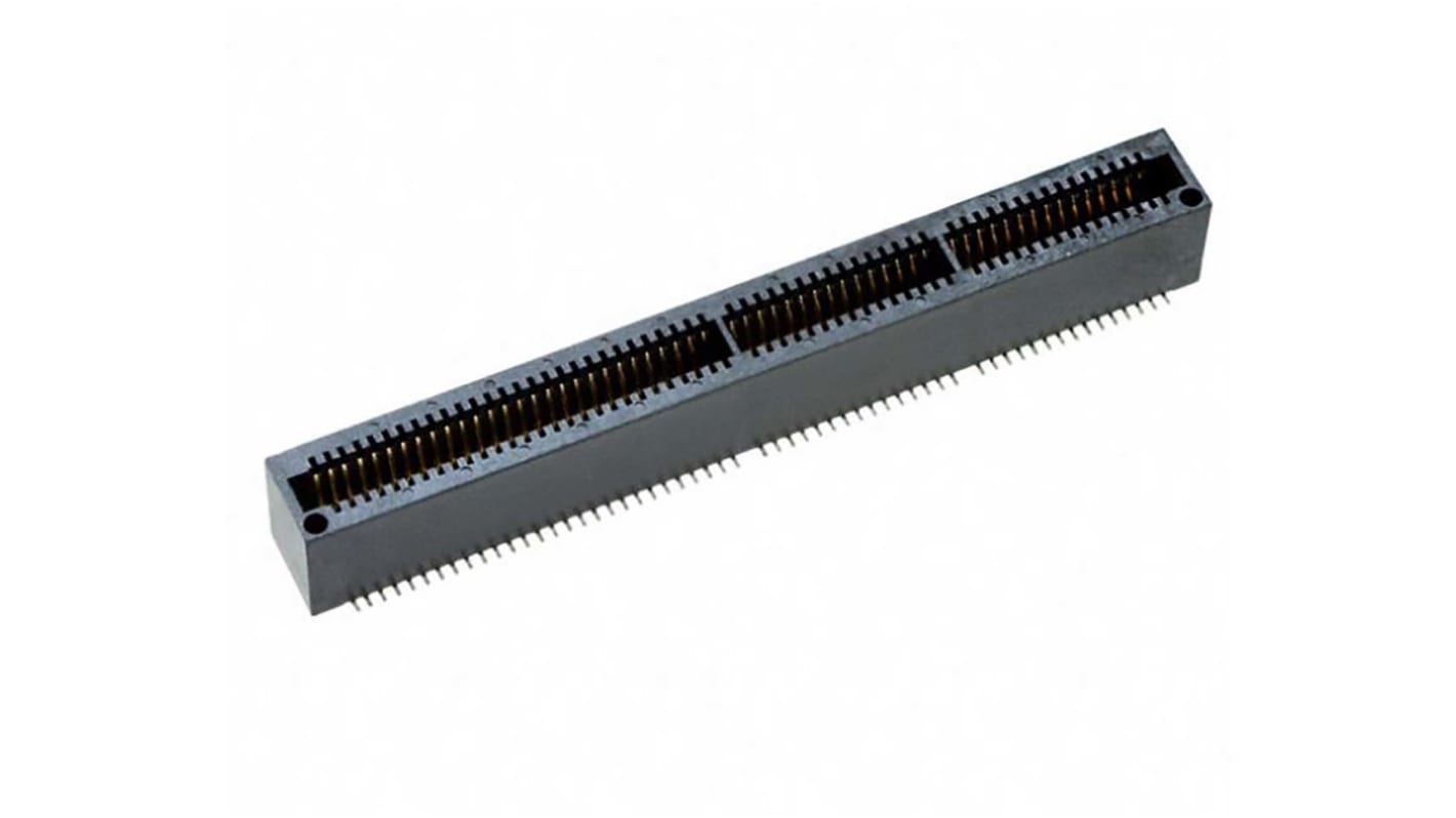 Conector de borde Samtec MEC1, paso 1mm, , 1 fila filas, Vertical, SMT, Hembra, 2.2A
