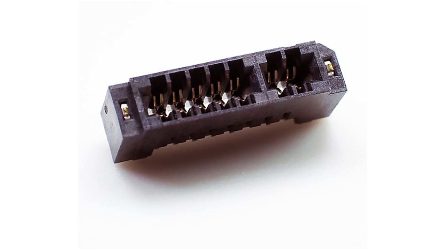 Conector de borde Samtec MEC2, paso 2mm, , 1 fila filas, Vertical, Montaje en orificio pasante, Hembra, 4.9A