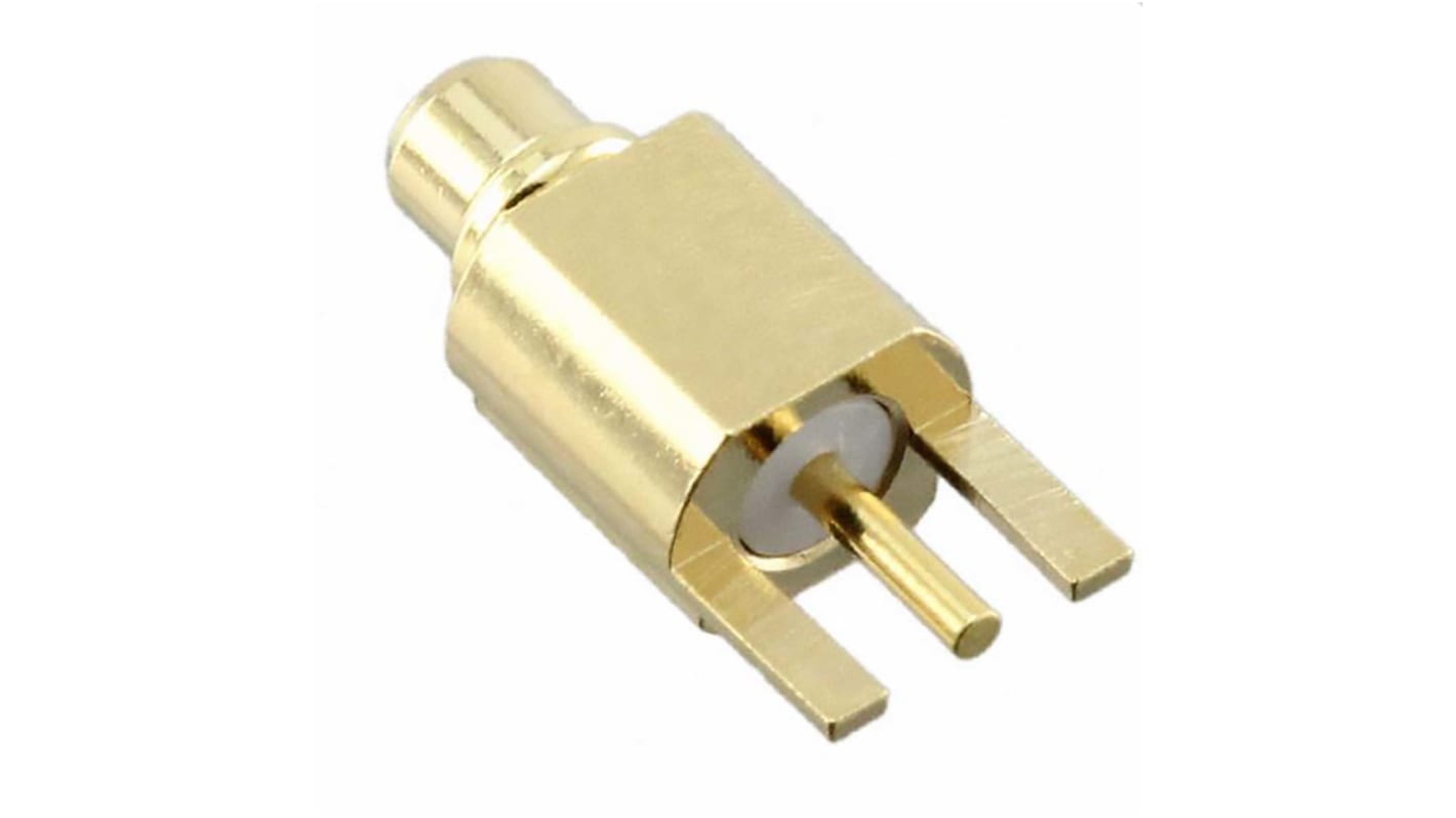 Conector coaxial Samtec MMCX-P-P-H-ST-EM1, Hembra, Ángulo de 90° , Impedancia 50Ω, Terminación de Montaje en borde