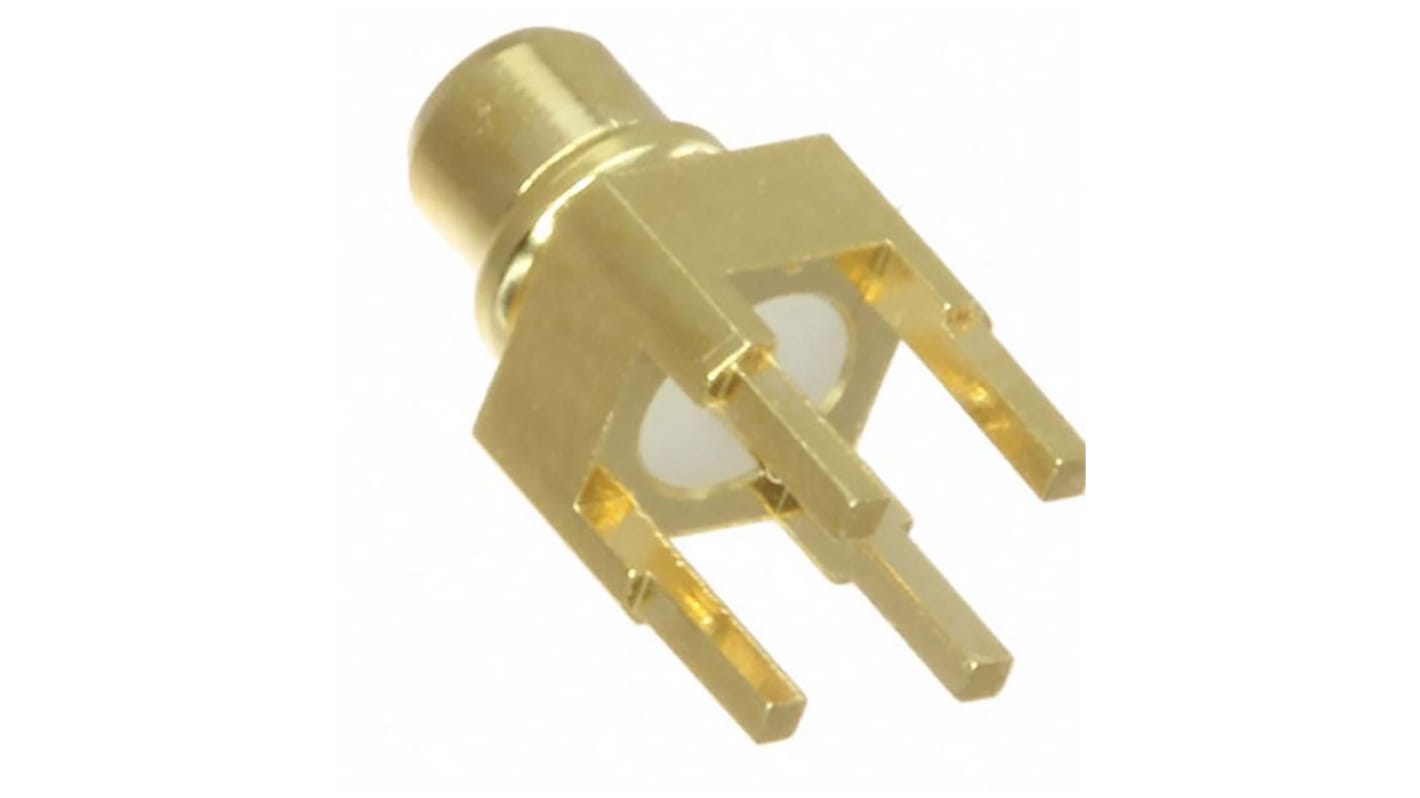 Conector coaxial Samtec MMCX-P-P-H-ST-MT1, Hembra, Ángulo de 90° , Impedancia 50Ω, Terminación de Montaje en borde