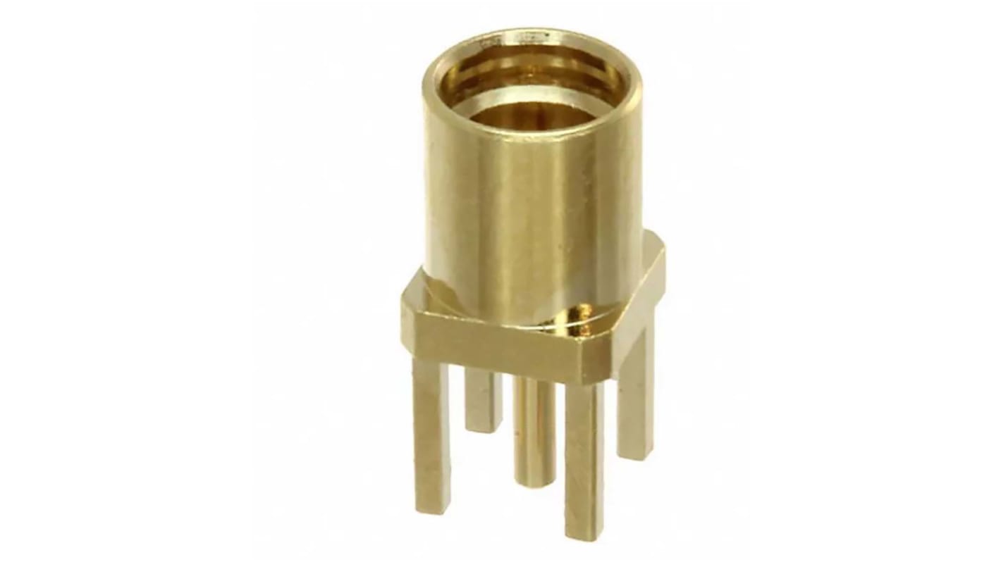 Conector coaxial Samtec MMCXV-J-P-HF-ST-TH1, Hembra, Recto, Impedancia 50Ω, Montaje en orificio pasante, Terminación de