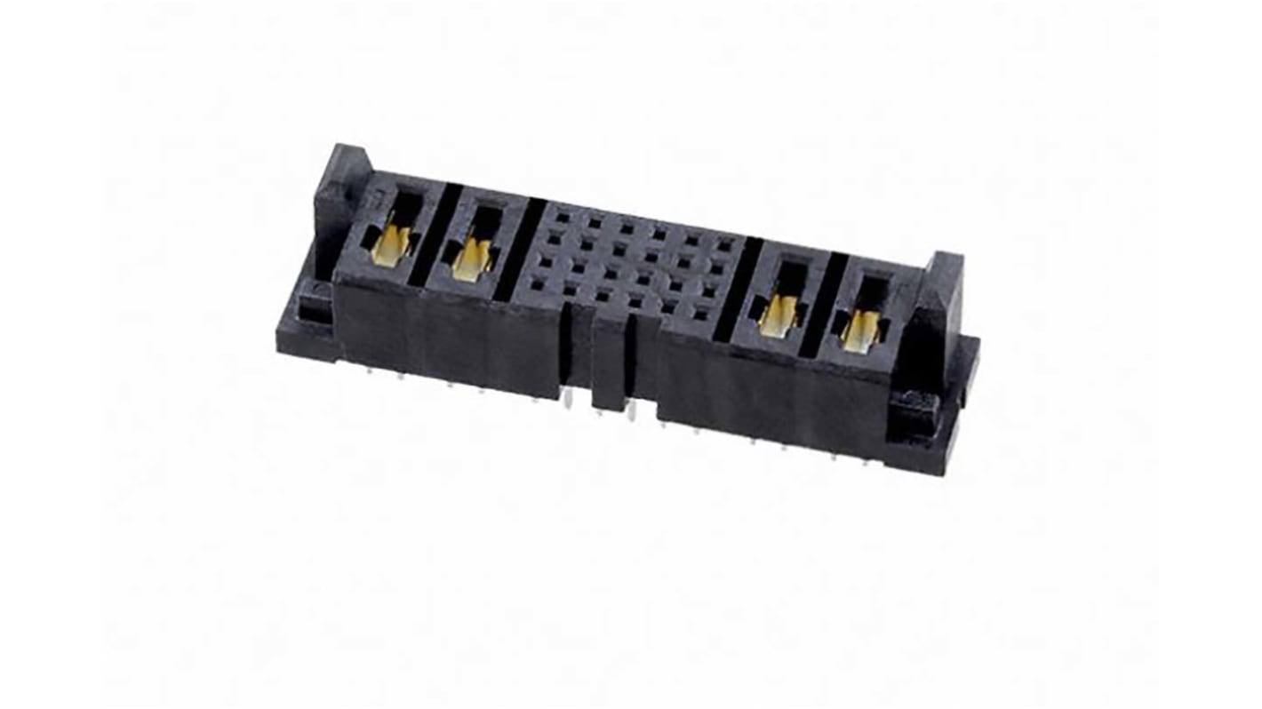 Conector hembra para PCB Samtec serie MPSC, de 20 vías en 10 filas, paso 2mm, Montaje en orificio pasante, para soldar