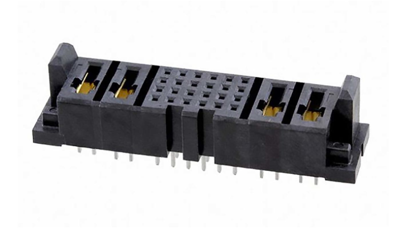 Conector hembra para PCB Samtec serie MPSC, de 28 vías en 14 filas, paso 2mm, Montaje en orificio pasante, para soldar