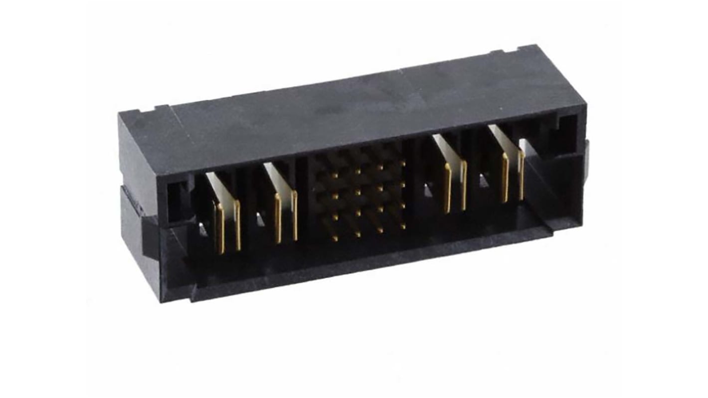 Samtec MPTC Series Straight PCB Header, 28 Contact(s), 2.0mm Pitch, 14 Row(s), Shrouded