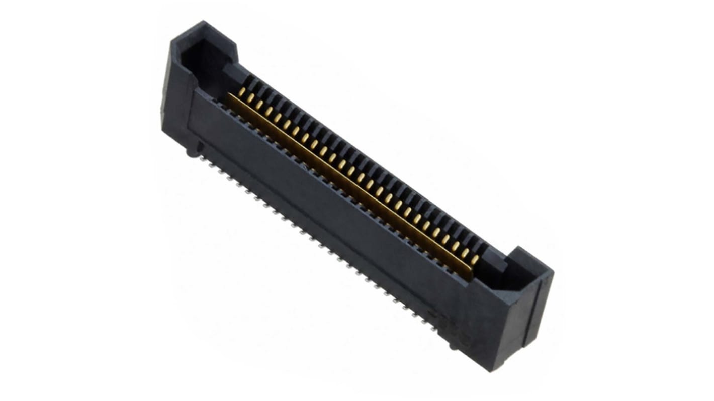 Samtec QRF8 Series Straight Surface Mount PCB Socket, 52-Contact, 2-Row, 0.88mm Pitch, Solder Termination