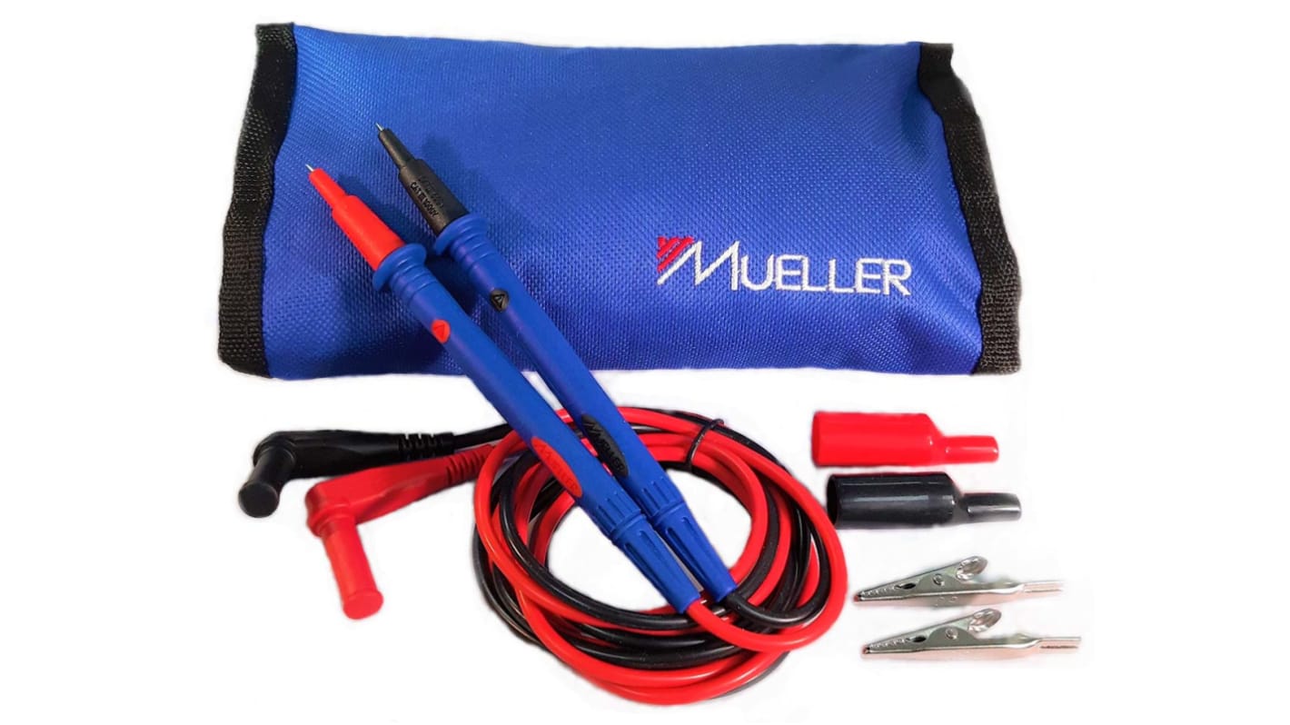 Mueller Electric Multimeter-Messleitungen, CAT III 1000V