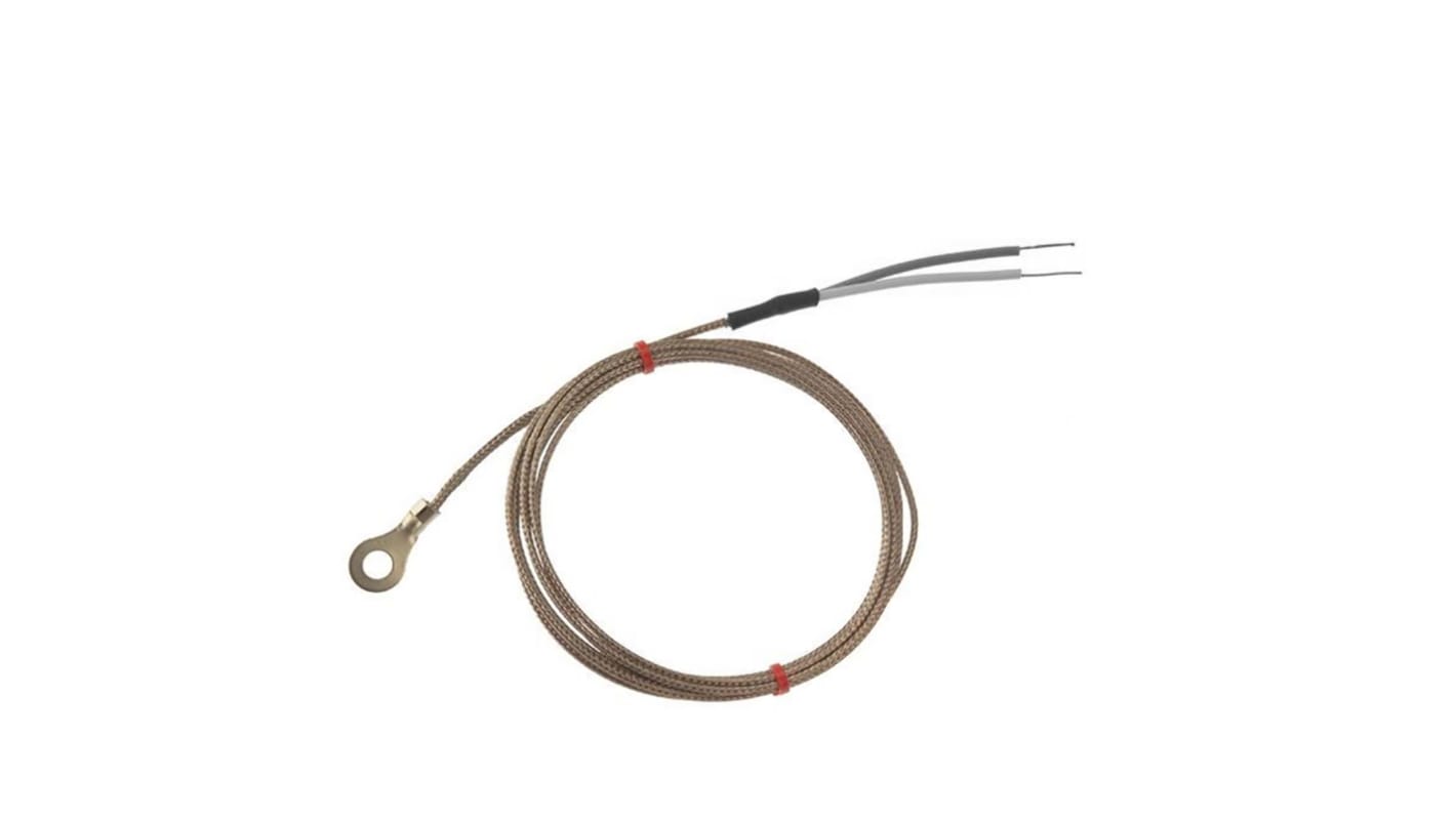 RS PRO Type J Washer Thermocouple 2m Length, 8mm Diameter → +350°C