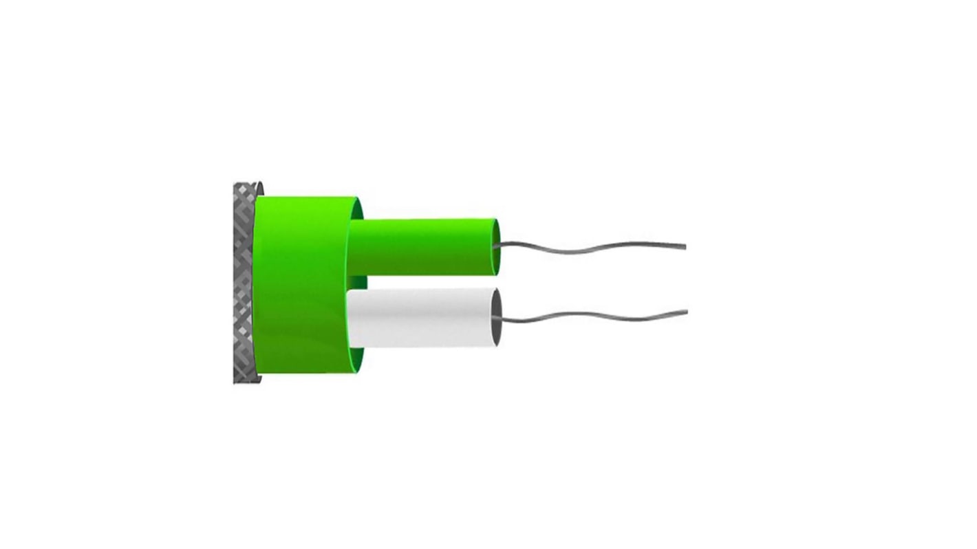 Cable termopar RS PRO para termopares tipo K, temp. máx. +260°C, long. 25m, aislamiento de Perfluoroalcano (PFA)