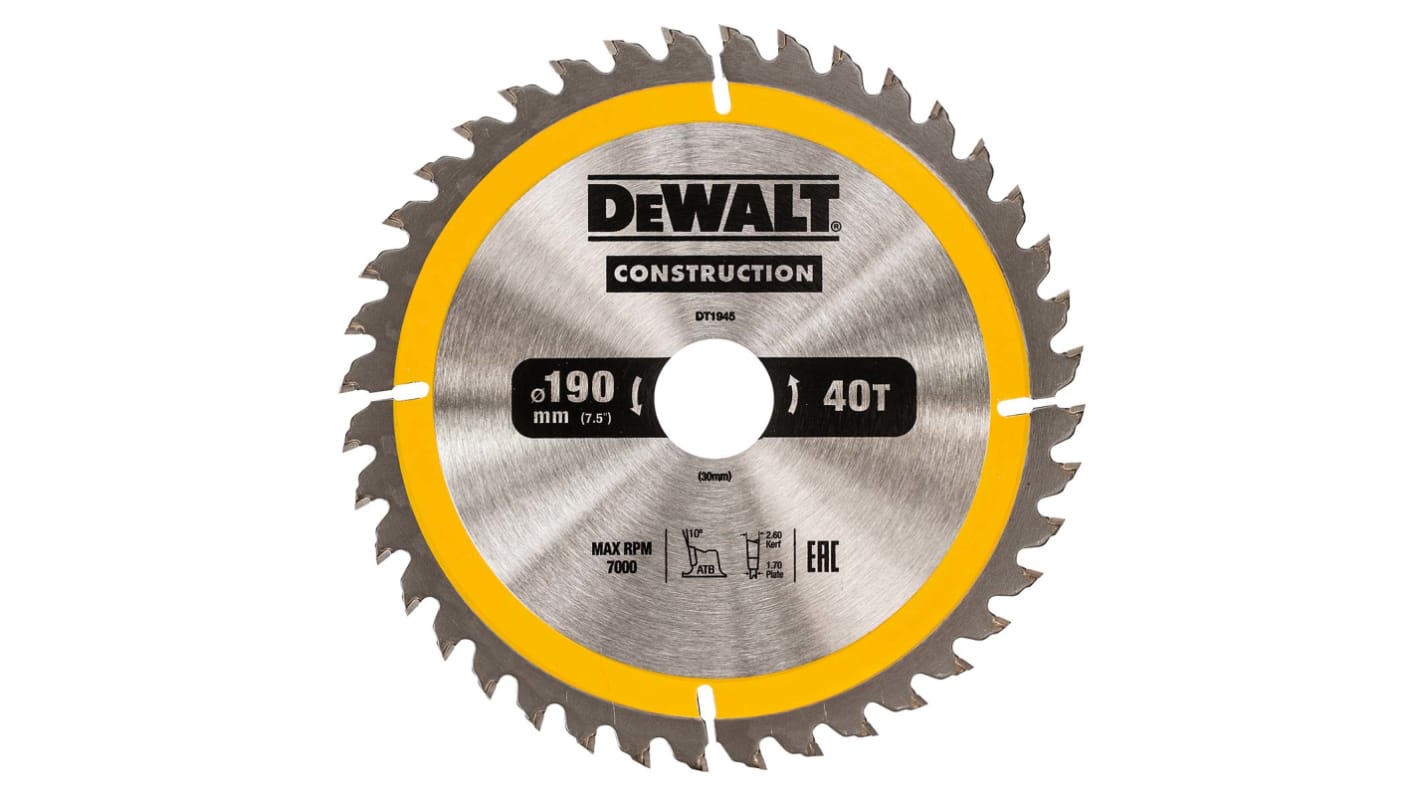 DT1945QZ DeWALT Circular Saw Blade RS