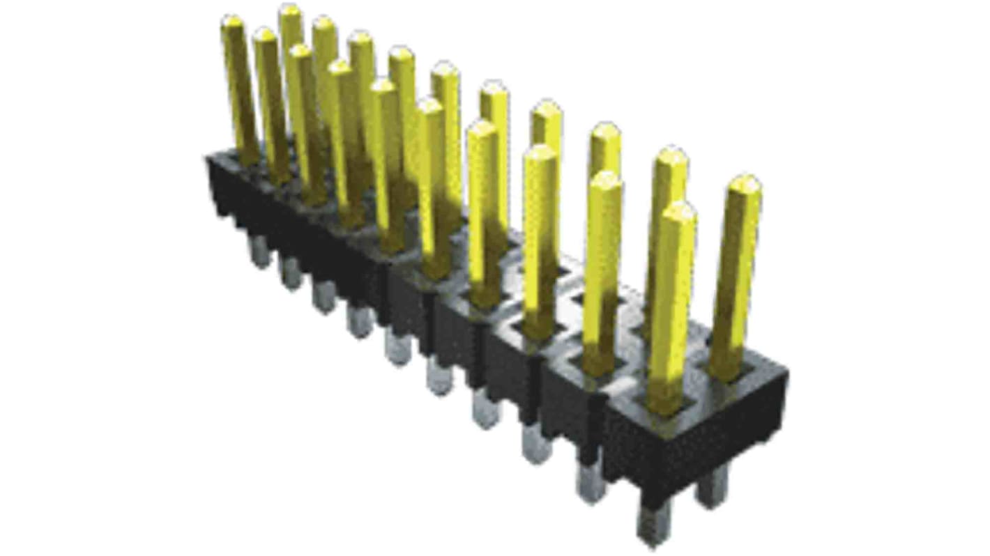 Samtec TSW Stiftleiste Gerade, 2-polig / 2-reihig, Raster 2.54mm, Nicht ummantelt