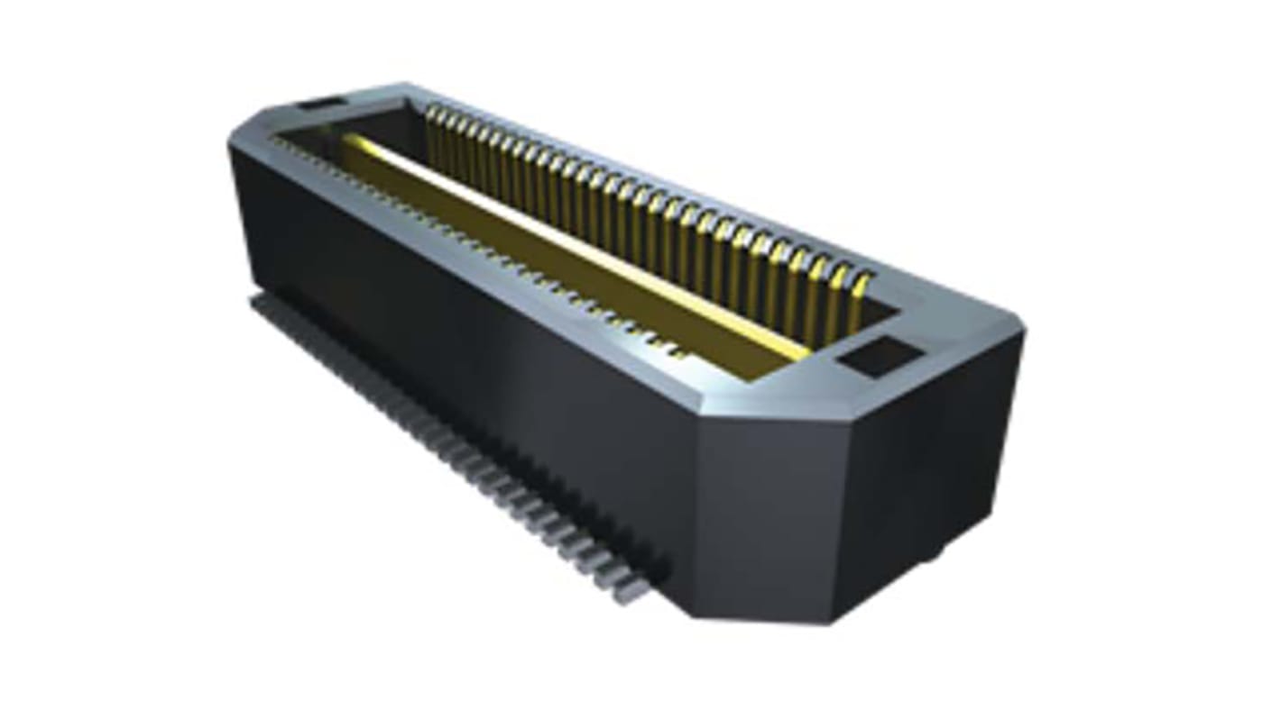 Conector macho para PCB Samtec serie QTH de 40 vías, 2 filas, paso 0.5mm, Montaje Superficial