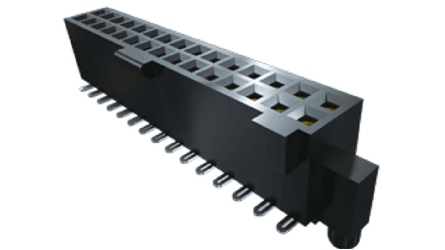 Samtec SFML Series Straight Surface Mount PCB Socket, 10-Contact, 2-Row, 1.27mm Pitch, Solder Termination