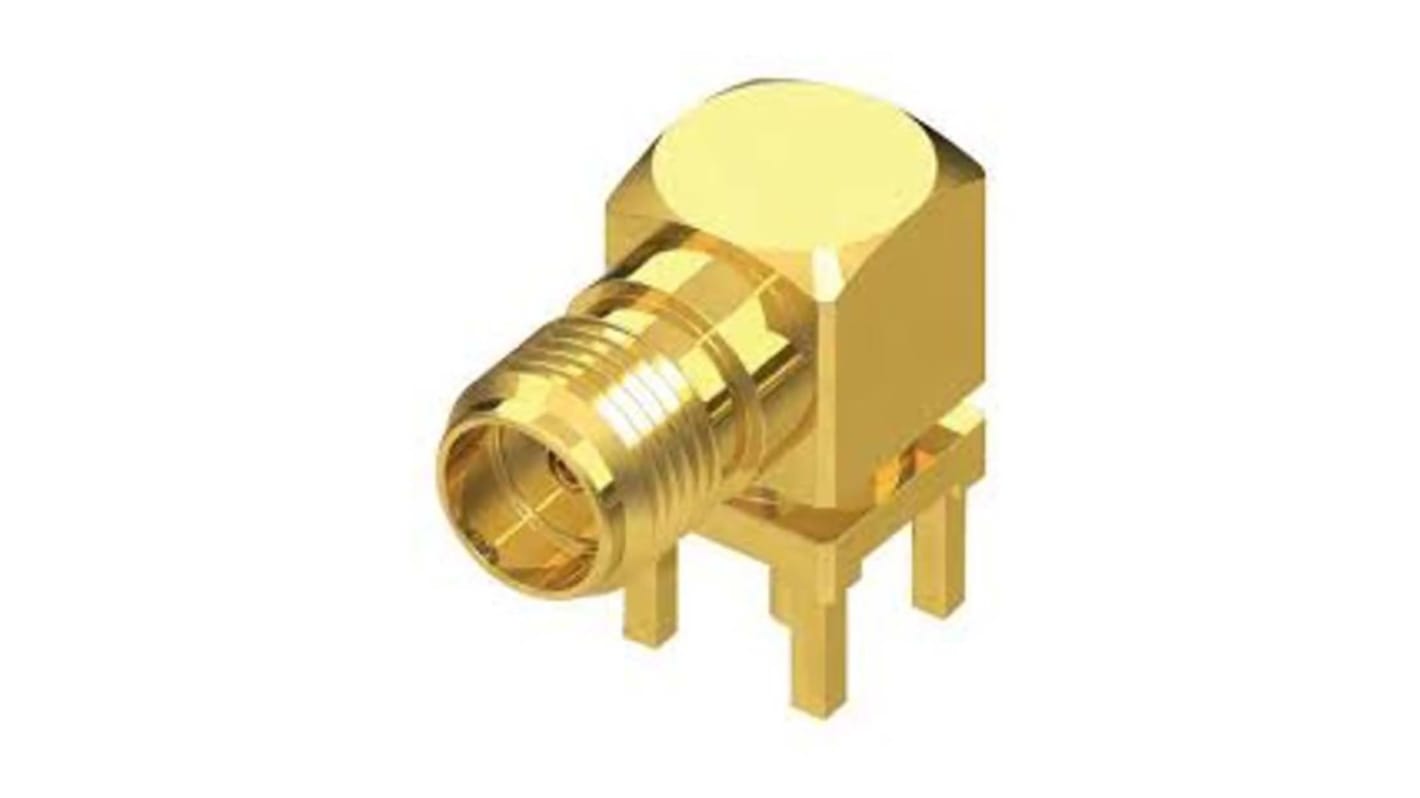 Samtec Buchse Koaxialsteckverbinder SMA-Steckverbinder, PCB, SMD, 50Ω, , gewinkelt