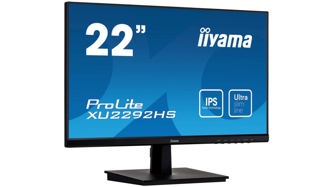 iiyama ProLite 22in LED Monitor, 1920 x 1080pixely