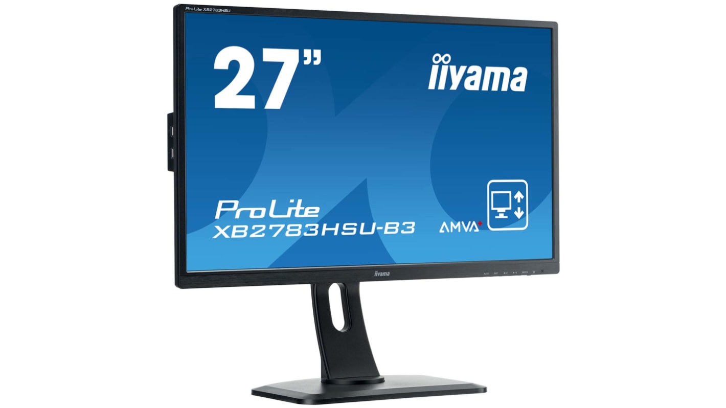 iiyama ProLite 27in LED Monitor, 1920 x 1080pixely