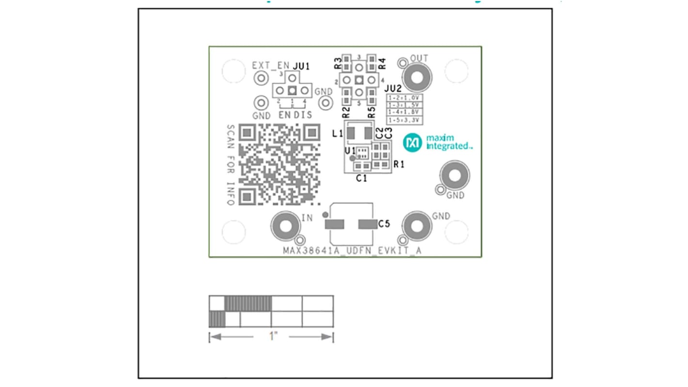 Maxim Integrated Evaluierungsbausatz, MAX38641AEVK-UDFN Abwärtswandler