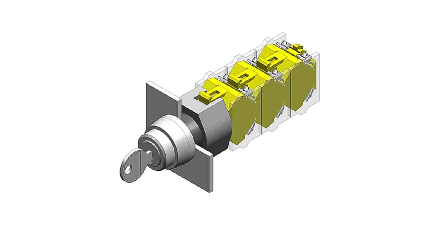 Cabezal de interruptor de llave 704.122.0 EAO, 2 Posiciones