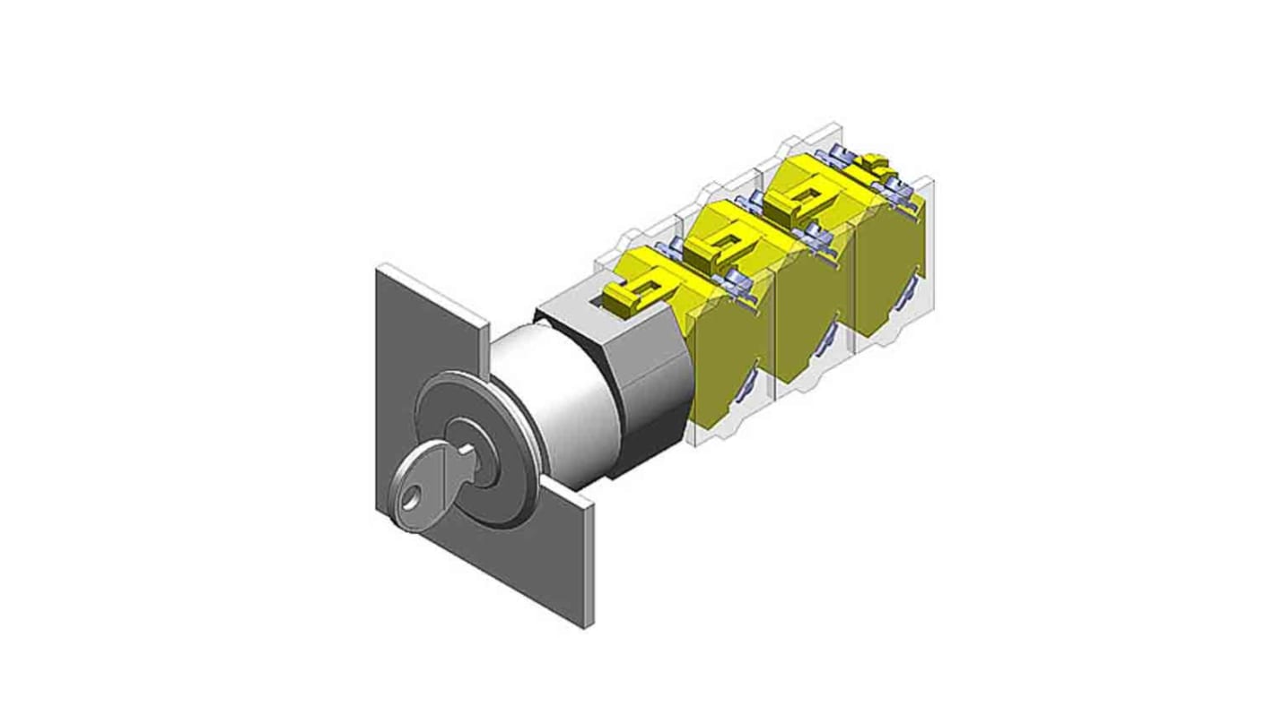 EAO IP65 Key Switch 3-Way