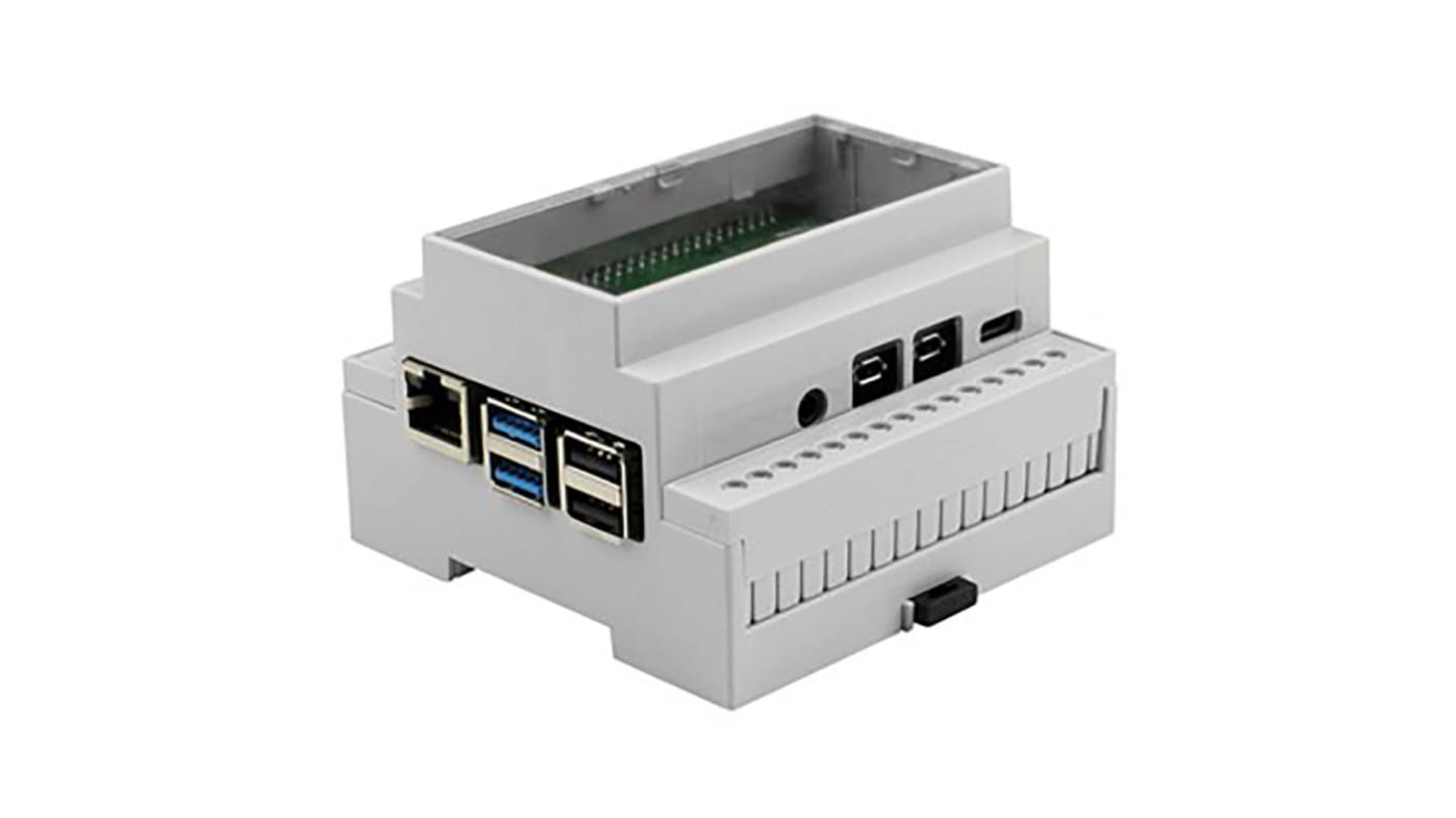 Raspberry Pi 4 DIN Rail Mount Enclosure,