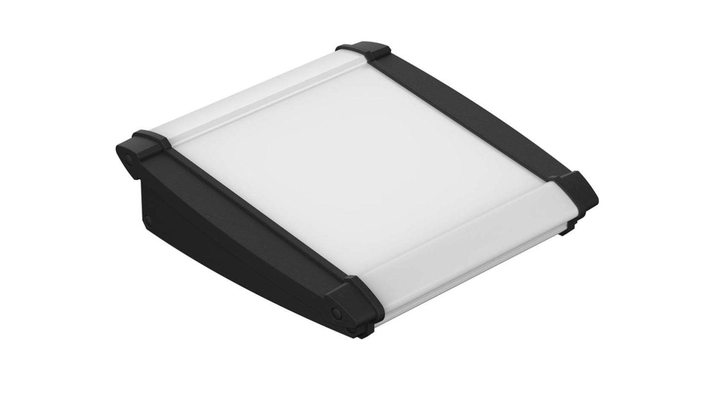 Bopla Alu-Topline Series Black Aluminium Desktop Enclosure, Sloped Front, 150 x 181.2 x 53.2mm