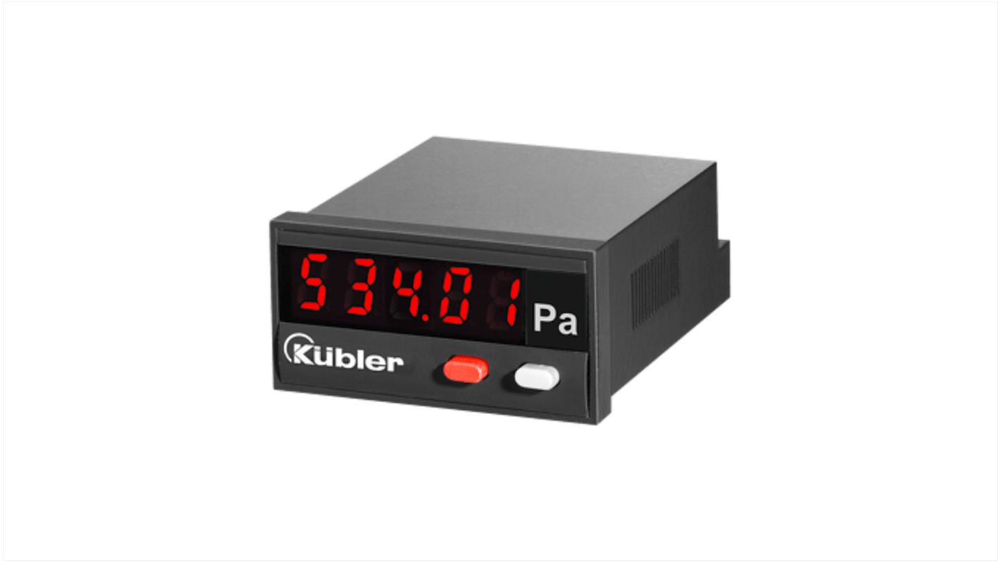 Analizador de red multifunción de panel Kübler, con display LED, para 0→ 10 V, 0→ 20 mA, entrada de