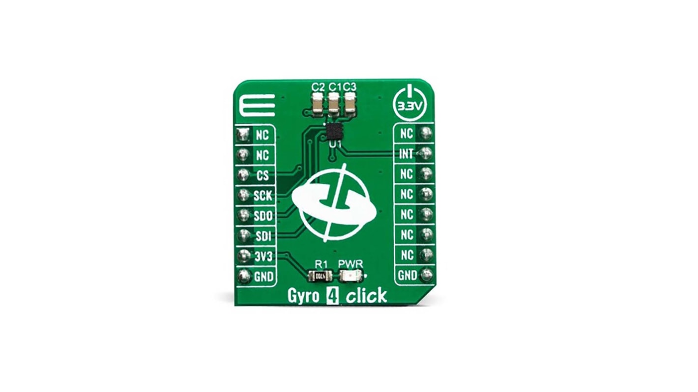 Kit de desarrollo MikroElektronika Gyro 4 Click - MIKROE-3661, para usar con L20G20IS