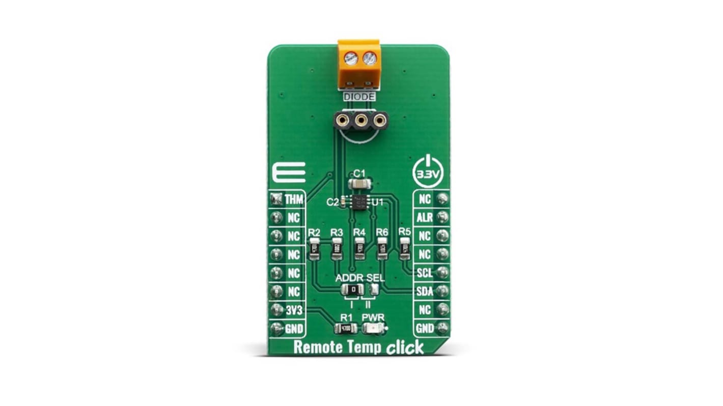 Kit de desarrollo MikroElektronika Remote Temp Click - MIKROE-3685, para usar con EMC1833