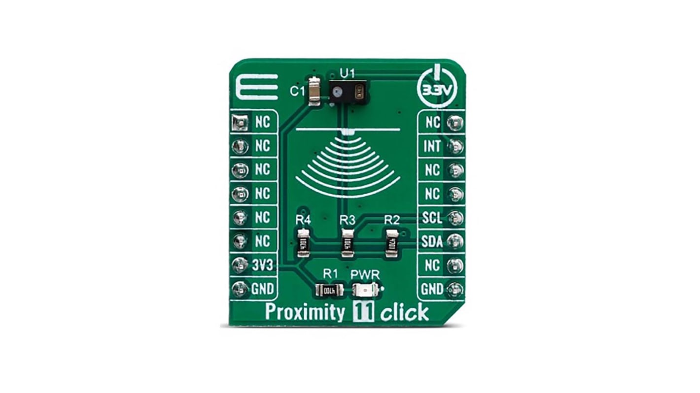 Kit di sviluppo Ambient light sensor with IrLED, Optical proximity sensor MikroElektronika, con Prossimità