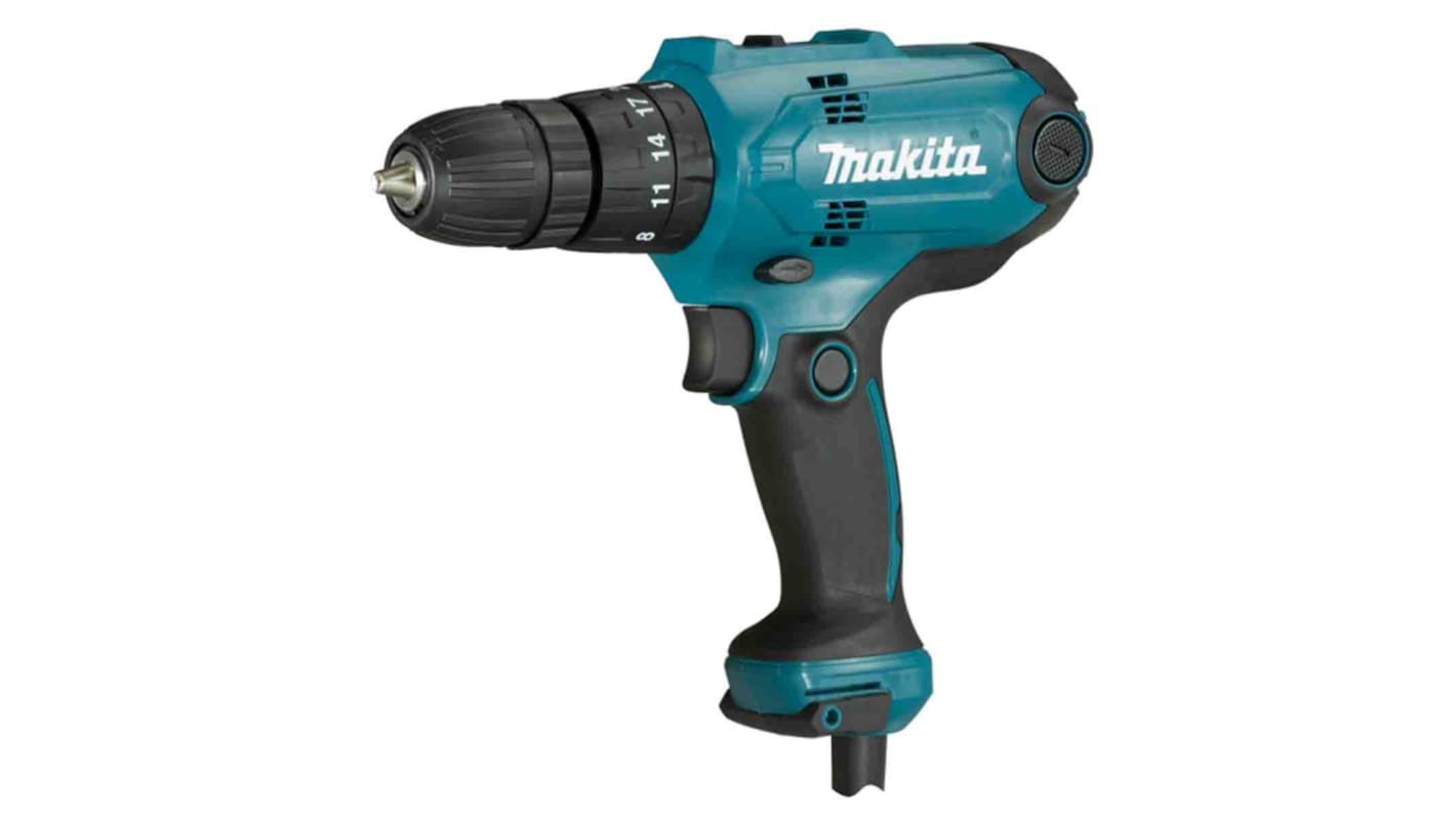 Makita HP0300 Keyless 110V Corded Combi Drill, BS 4343 Plug