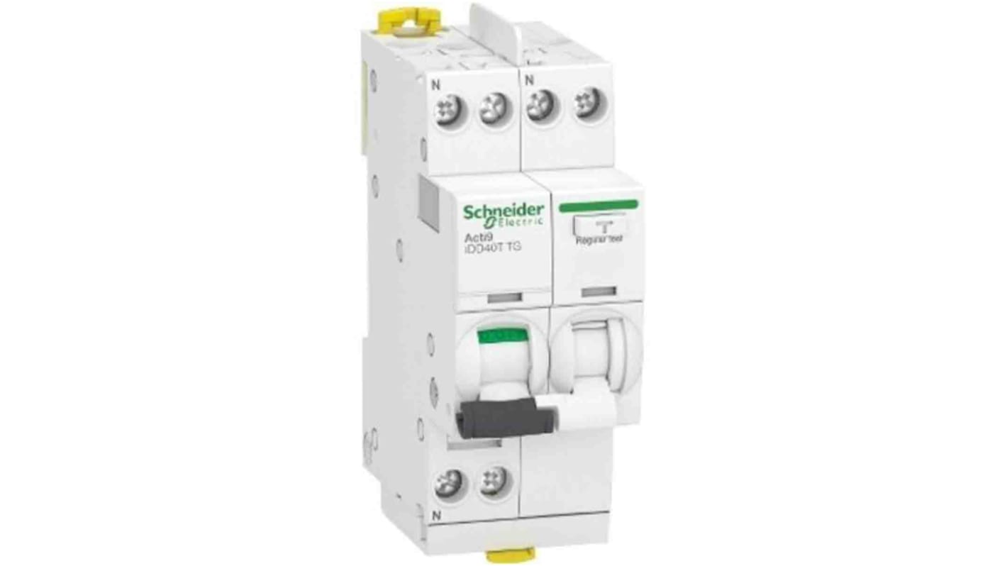 Schneider Electric Haushalts-MCB Leitungsschutzschalter Typ C, 1-polig 25A 230V, Abschaltvermögen 7,5 kA Acti 9