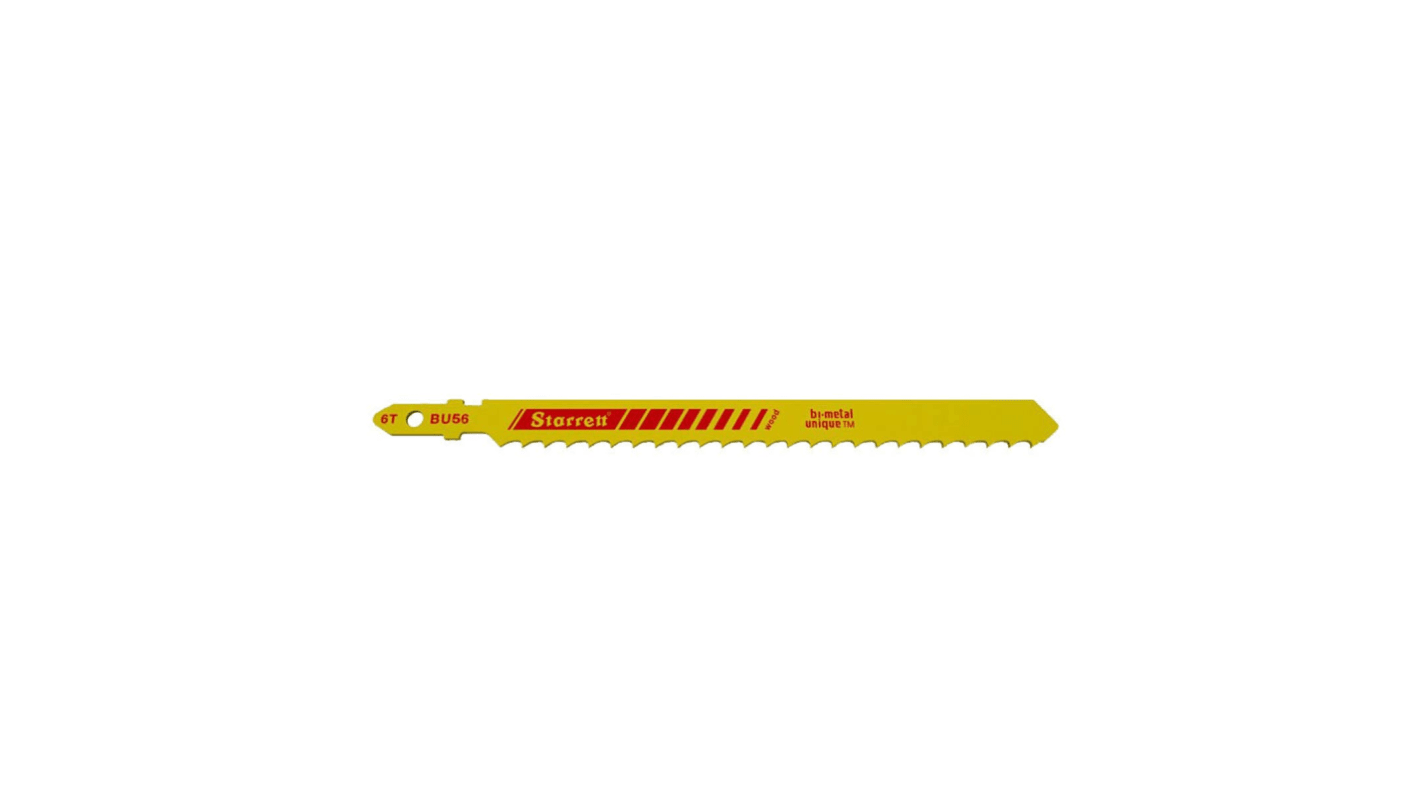 Lame de scie sauteuse Starrett, Longueur de coupe 125mm Pas de 1.5mm X 5