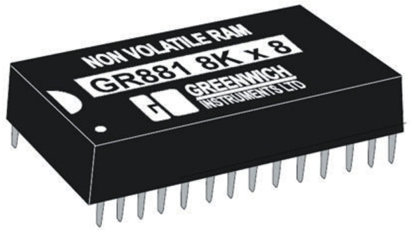 STMicroelectronics NVRAM M48T35AV-10PC1 256kbit, , furatszerelt, 3 V – 3,6 V, 0 °C – +70 °C, 28-tüskés, PCDIP