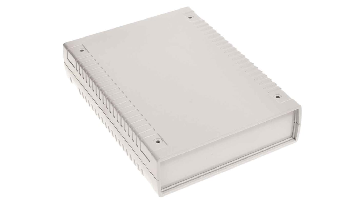 RS PRO Light Grey Polycarbonate Enclosure, IP53, 185.5 x 136 x 40mm