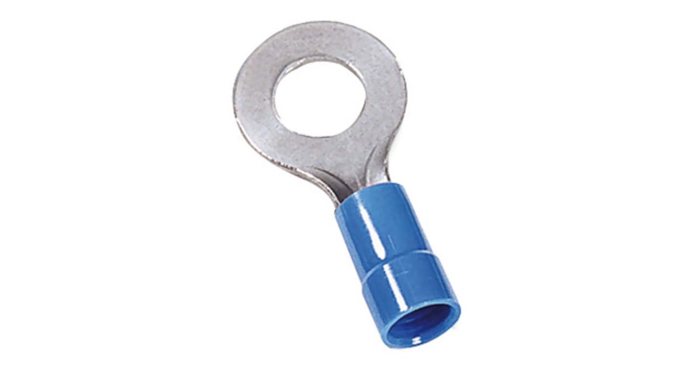 MECATRACTION, N Insulated Ring Terminal, M8 Stud Size to 2,5mm² Wire Size, Blue