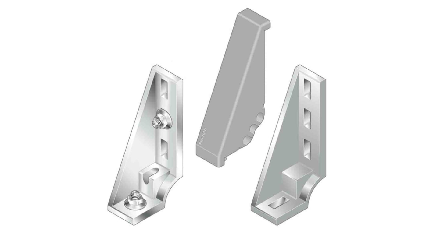 Bosch Rexroth Verbindungskomponente, Winkel-Abdeckkappe, Steckverbinderhalterung und Gelenk für 10mm, L. 160mm passend