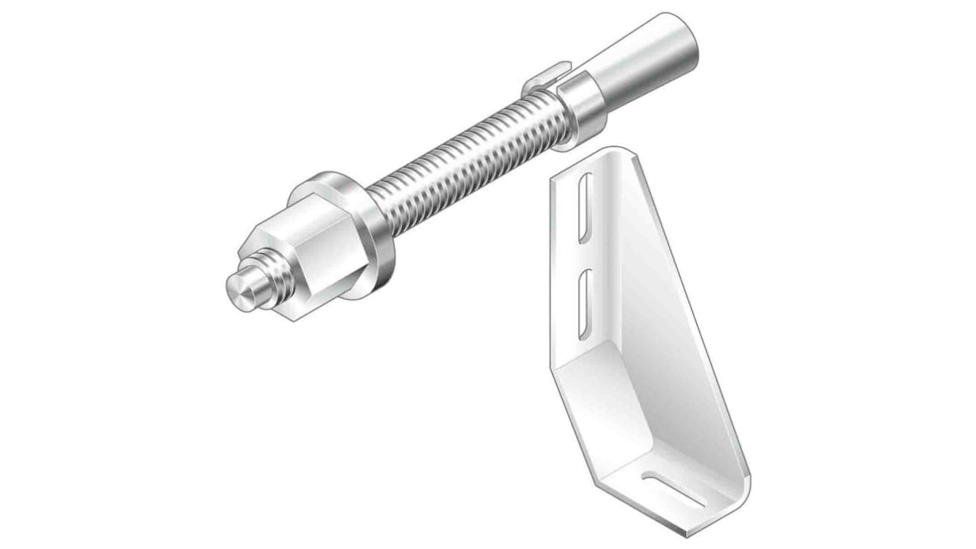 Bosch Rexroth Verbindungskomponente, Winkel für 10mm, M8, L. 20mm passend für 40 mm, 45 mm, 50 mm, 60 mm