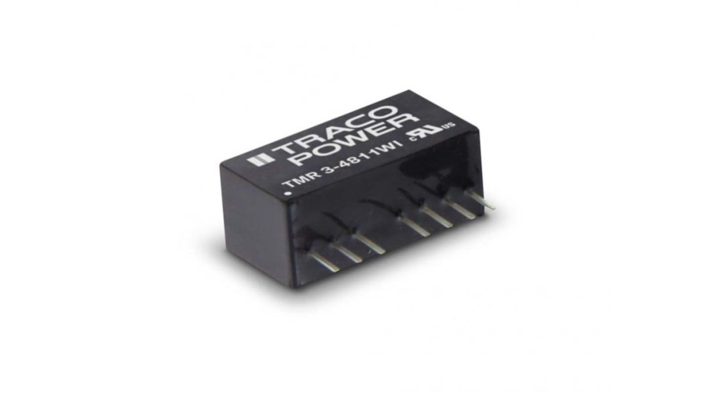 Convertisseur DC-DC TRACOPOWER, TMR 3WI, Montage traversant, 3W, 1 sortie, 5V c.c., 600mA