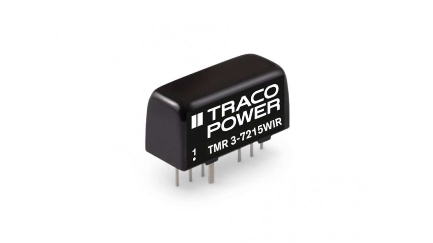 Convertisseur DC-DC TRACOPOWER, TMR 3WIR, Montage traversant, 3W, 1 sortie, 5V c.c., 600mA