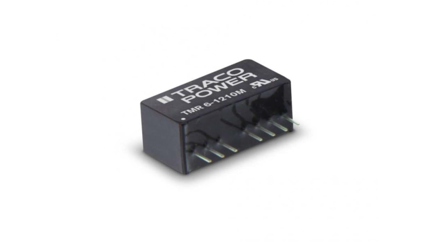 TRACOPOWER TMR 6 DC-DC Converter, 24V dc/ 250mA Output, 4.5 → 9 V dc Input, 6W, Through Hole, +78°C Max Temp