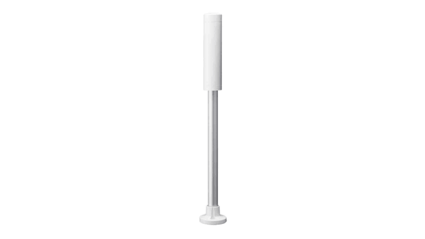 Patlite LR4 Series White Mounting Base with Tube, 100 V ac, LED Bulb, DC