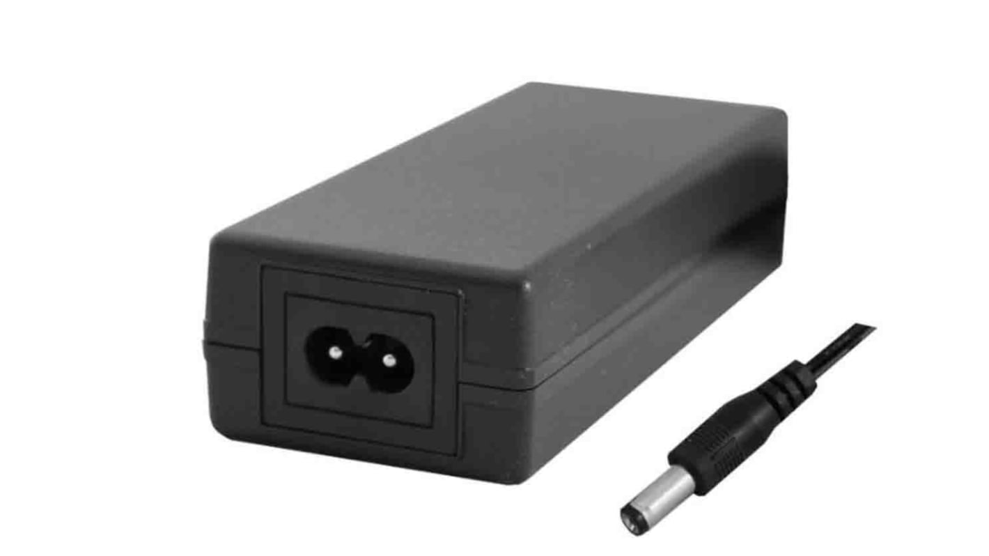 RS PRO 12V dc AC/DC-adapter, 0 → 5A, 60W, C8