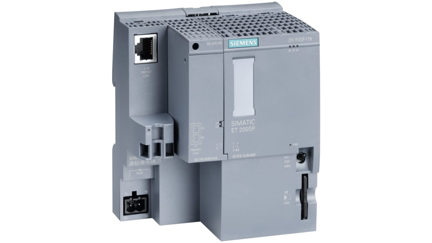 Siemens SIMATIC DP Series PLC CPU for Use with ET 200SP, 24 V Supply, 20-Input