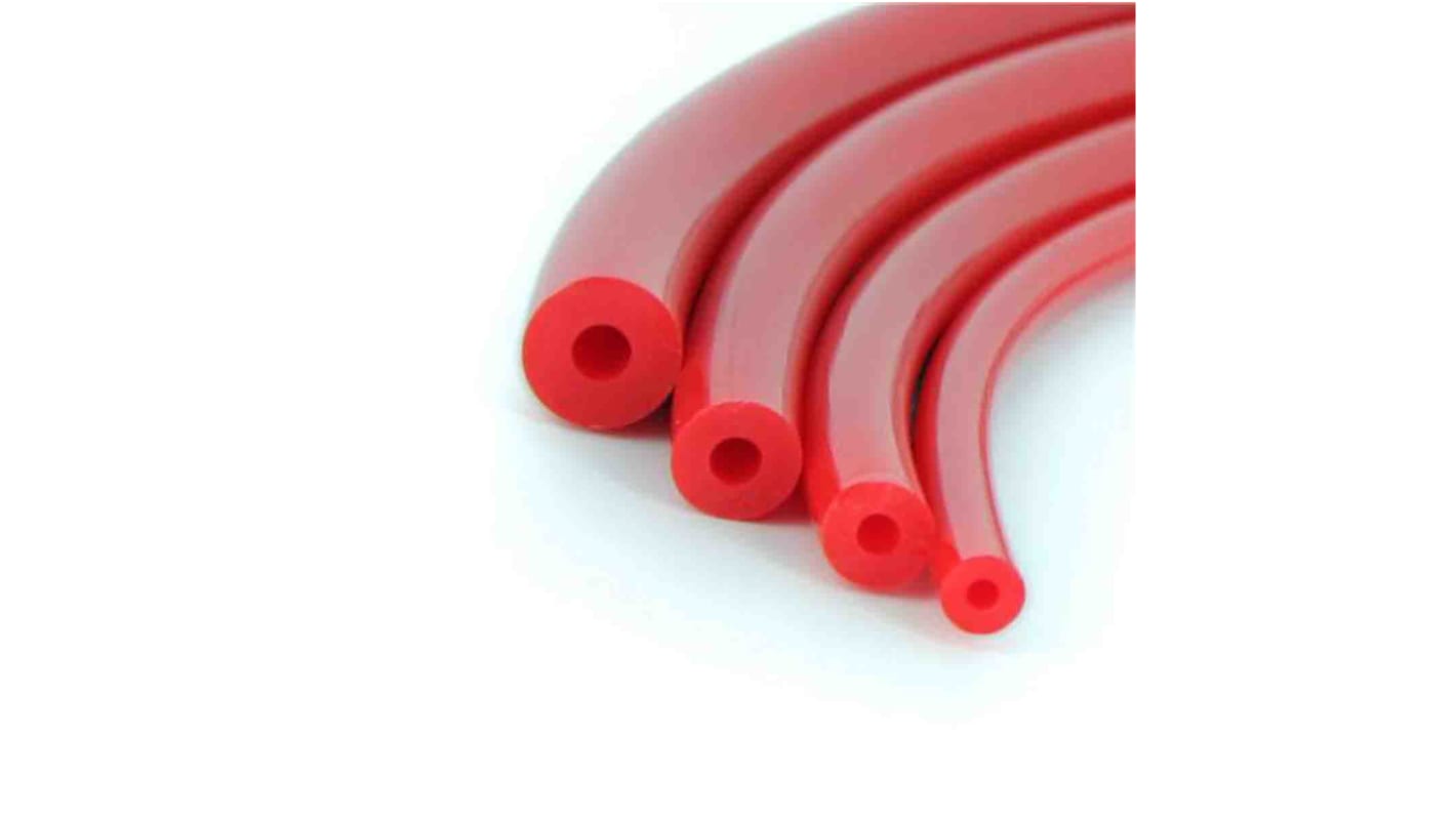 Cordón de poliuretano Fenner Drives L04QR858M Rojo Claro, diám. 8mm, long. 30m