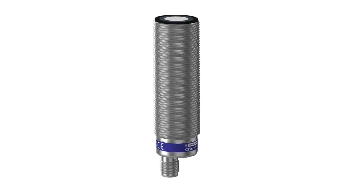 Telemecanique Sensors Ultrasonic Barrel-Style Proximity Sensor, M30 x 1.5, 155 → 1000 mm Detection, 0 →