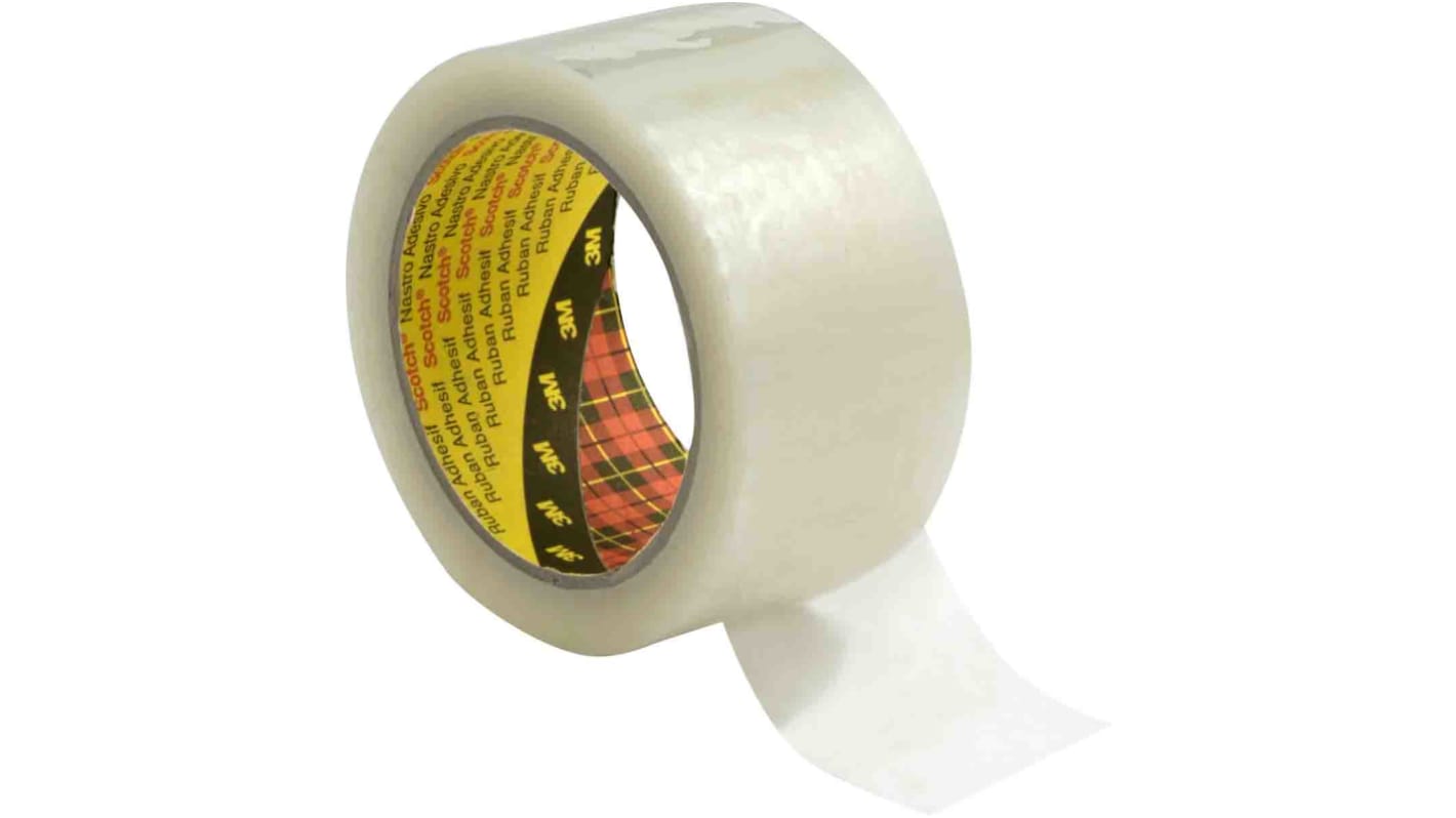 3M 3739 Paketband, BOPP-Folie, Klar, Stärke 0.054mm, 50mm x 66m