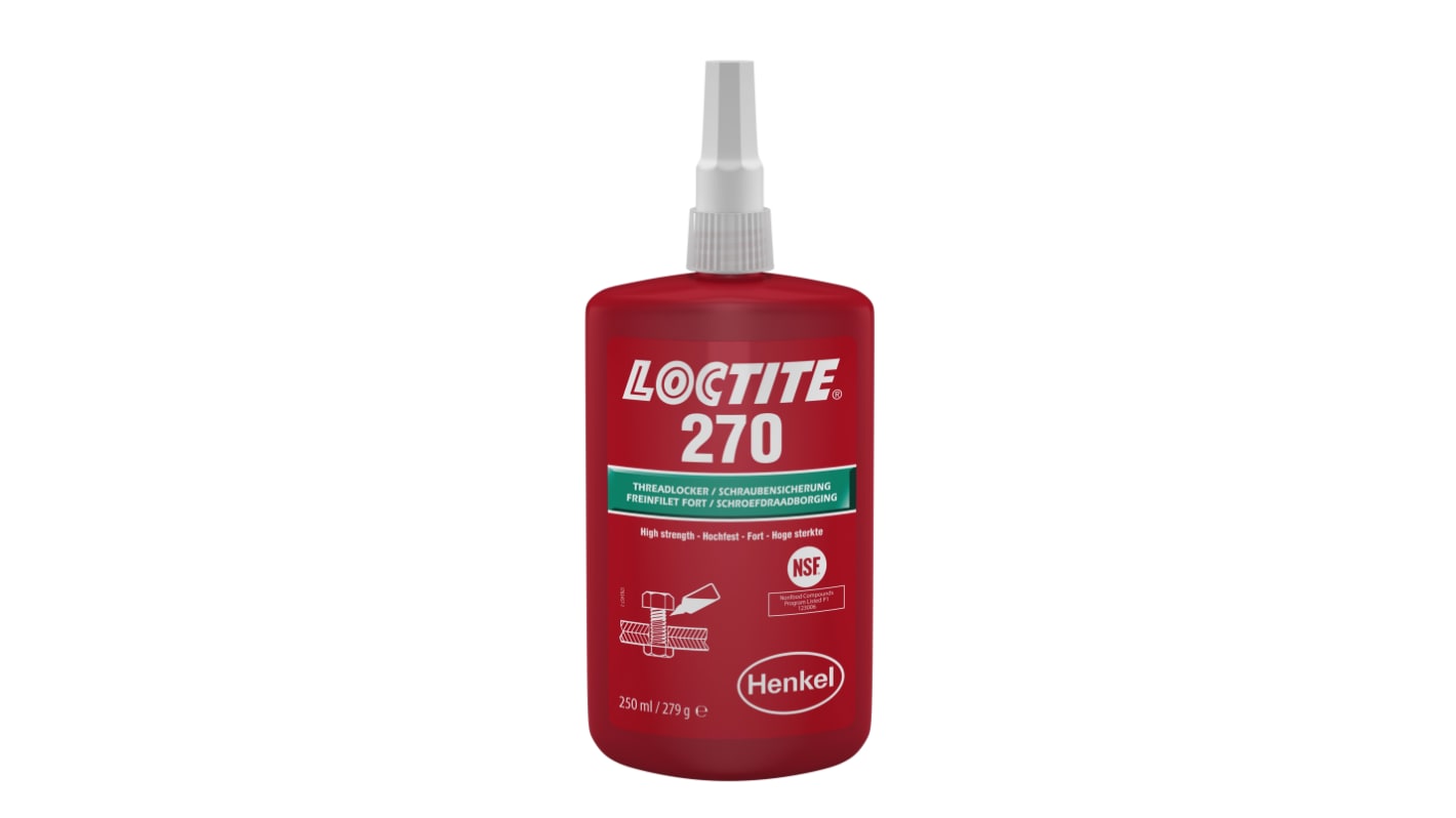 Loctite Loctite 270 Green Threadlocking Adhesive, 250 ml, 24 h Cure Time