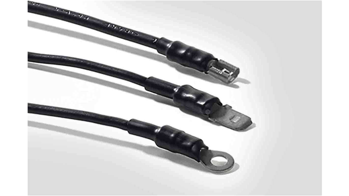 HellermannTyton Heat Shrink Tubing, Black 3.2mm Sleeve Dia. x 1m Length 3:1 Ratio, TCN30 Series