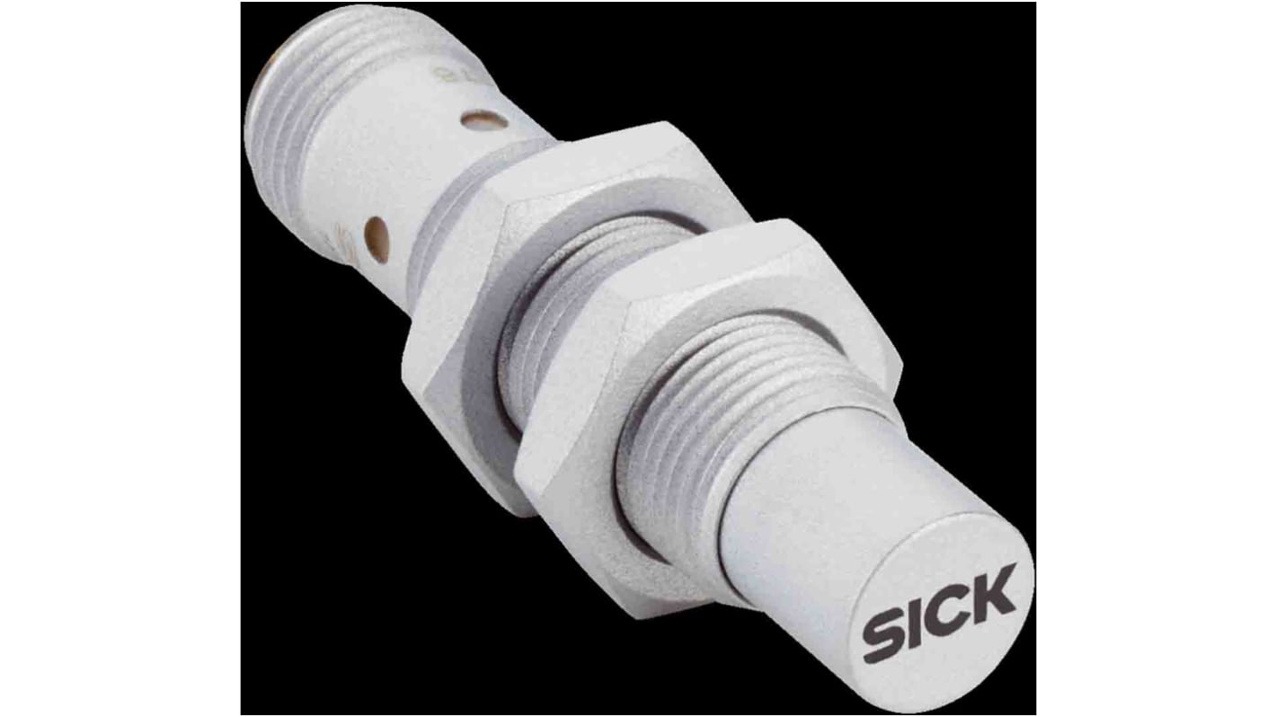 Sick Inductive Barrel-Style Proximity Sensor, M12 x 1, 10 mm Detection, PNP Output, 10 → 30 V, IP68