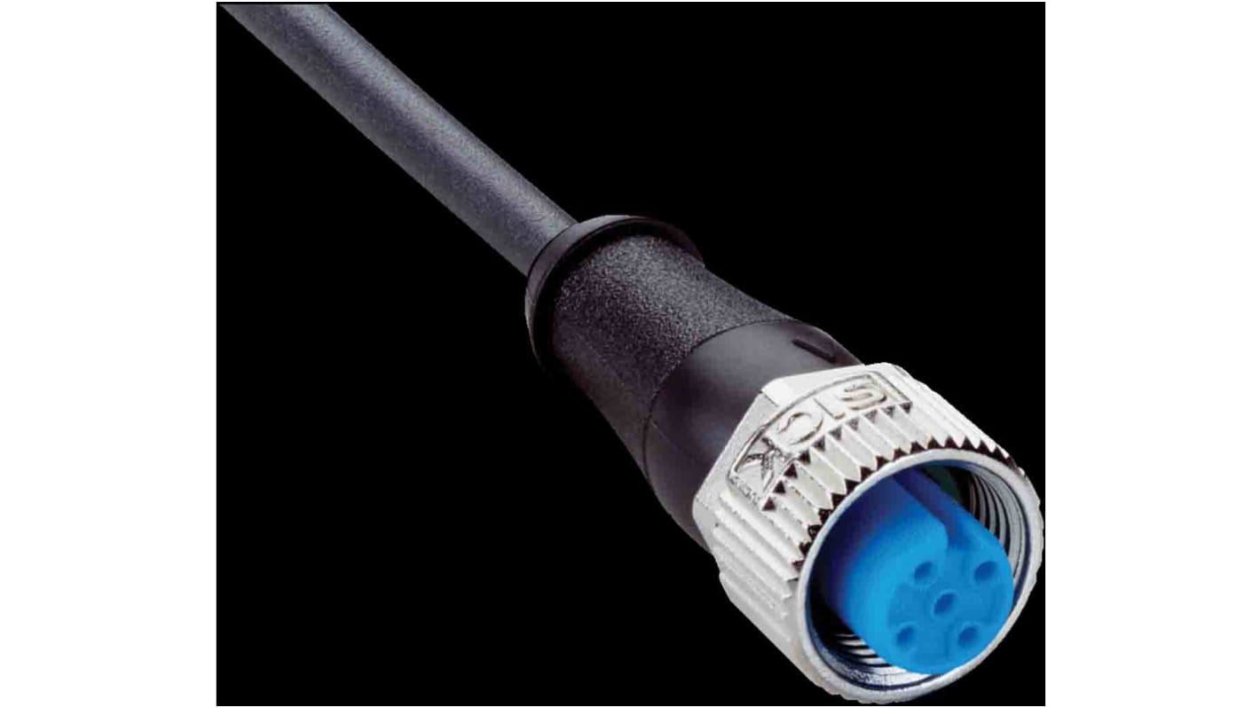 Cable de conexión Sick, con. A M12 Hembra, 5 polos, con. B Sin terminación, long. 2m, 125 V, 4 A, IP65, IP66, IP67